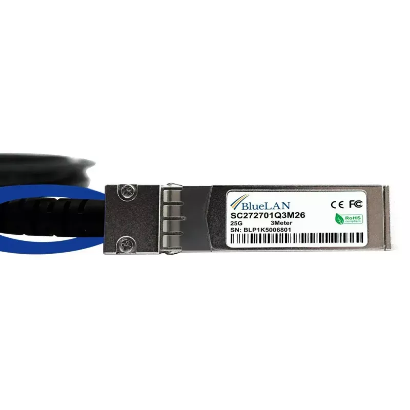 SFP28-DAC-Kabel BlueOptics SFP28-DAC-3M-AT-BL 3m Stecker/Stecker