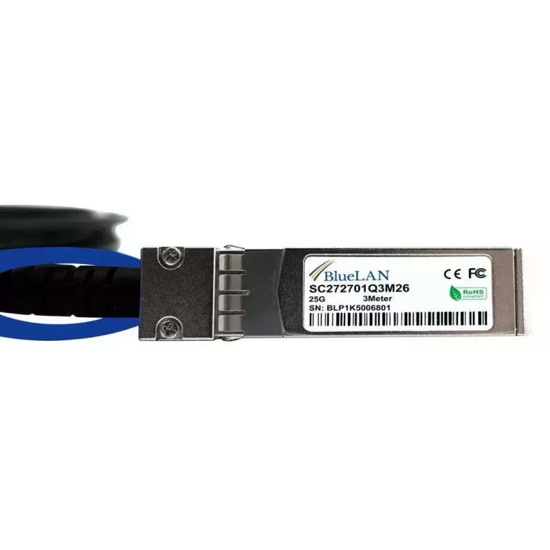 SFP28 DAC-Kabel BlueOptics SFP28-DAC-3M-HU 3m männlicher Stecker