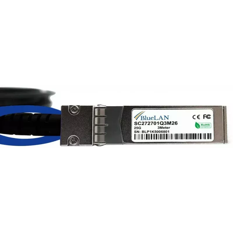 SFP28 DAC-Kabel BlueOptics SFP28-DAC-3M-LS-BL 3m Stecker/Stecker