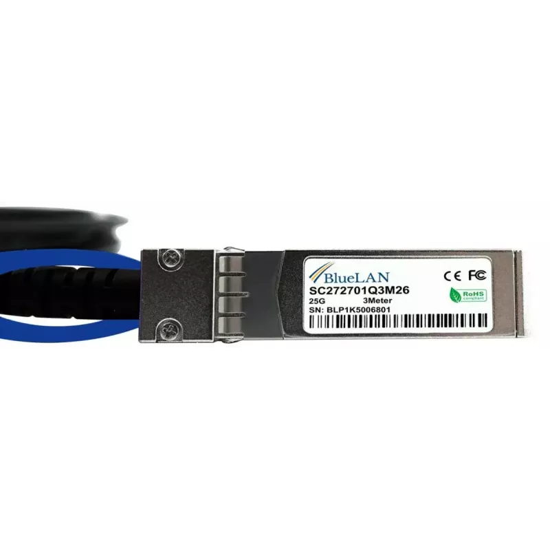 SFP28 DAC-Kabel BlueOptics SFP28-DAC-3M-MR-BL 3m Stecker/Stecker