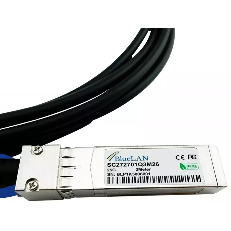SFP28 DAC Kabel BlueOptics SFP28-DAC-3M-ZY 3m Stecker/Stecker