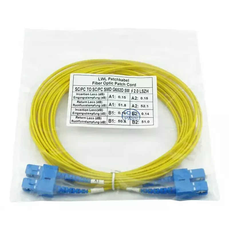 BlueOptics SFP3232BU20MK InfiniBand Glasfaserkabel 20 m SC Gelb