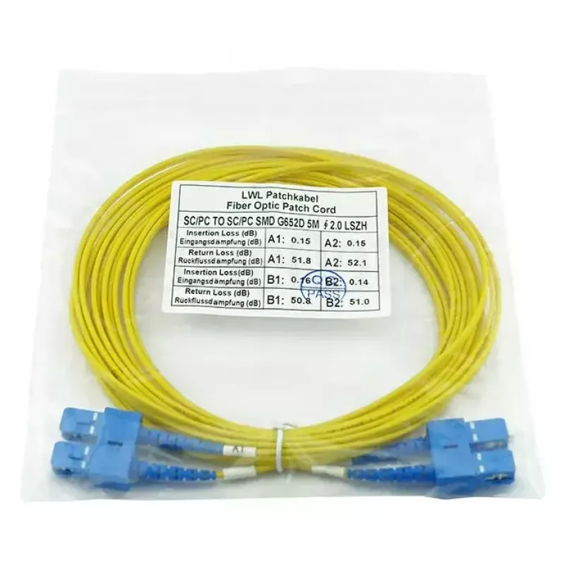 BlueOptics SFP3232BU50MK InfiniBand Glasfaserkabel 50m SC Gelb