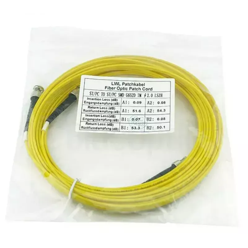 Glasfaserkabel BlueOptics SFP3333BU7.5MK 7,5 m ST Gelb