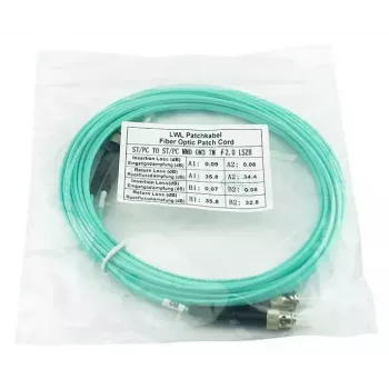 BlueOptics SFP3333EU50MK InfiniBand-Glasfaserkabel 50 m ST Aqua