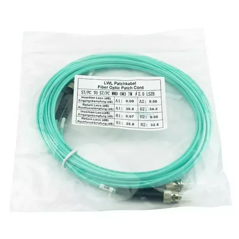 BlueOptics SFP3333EU50MK InfiniBand-Glasfaserkabel 50 m ST Aqua