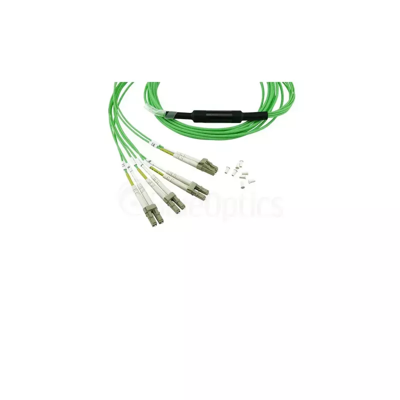 Glasfaserkabel BlueOptics SFP5141GU10MKB MPO 4x LC OM5 10 m Limette