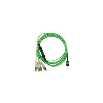 Glasfaserkabel BlueOptics SFP5141GU10MKB MPO 4x LC OM5 10 m Limette
