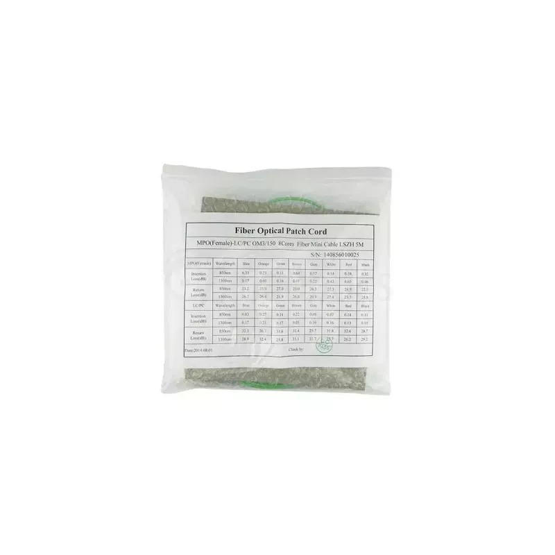 Glasfaserkabel BlueOptics SFP5141GU2MKB MPO 4x LC OM5 2 m Lime