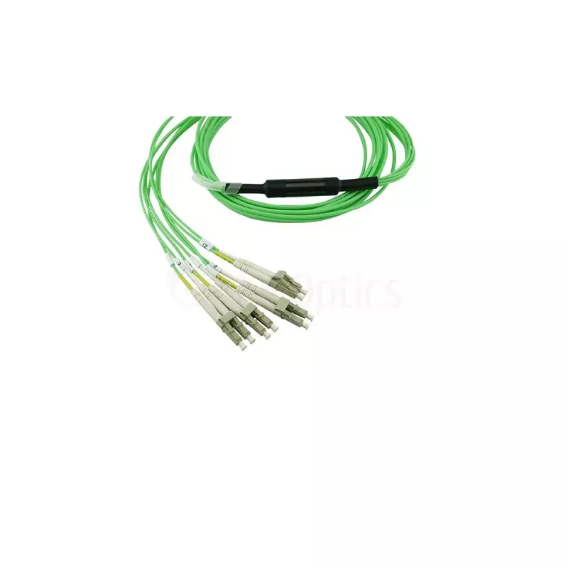 Glasfaserkabel BlueOptics SFP5141GU2MKB MPO 4x LC OM5 2 m Lime