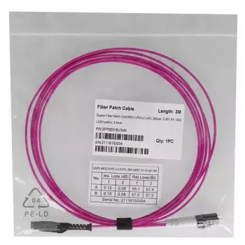 Glasfaserkabel BlueOptics SFP9231FU1MK MDC LC OM4 1 m Magenta