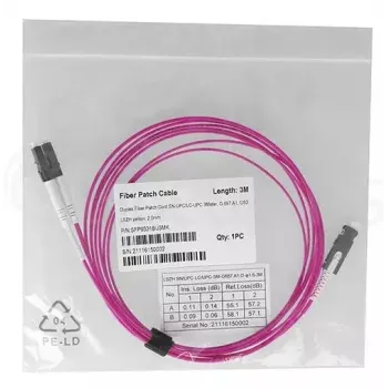 Glasfaserkabel BlueOptics SFP9331FU3MK SN LC OM4 3 m Violett