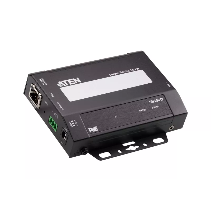 ATEN 1-Port RS-232 Secure Device Server mit PoE, 10/100Base-T(X), 210 g