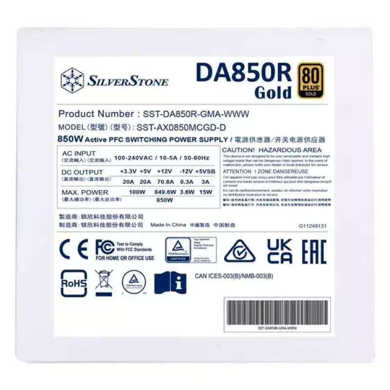 Netzteil Silverstone DA850R 850 W