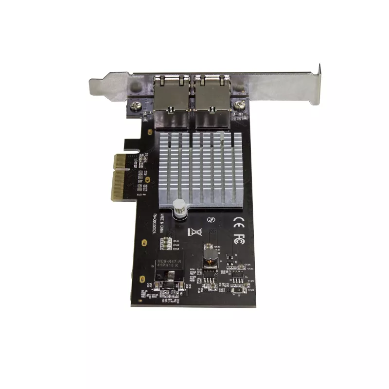 StarTech.com Dual-Port 10G PCIe Netzwerkadapterkarte - Intel-X550AT 10GBASE-T & NBASE-T PCI Express Netzwerkschnittstellenadapter 10/5/2.5/1GbE Multi-Gigabit Ethernet 5-Geschwindigkeiten NIC LAN-Karte