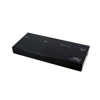 StarTech.com 2 Port DVI Video Splitter mit Audio – DVI, 2x DVI, 1920 x 1200 Pixel, Schwarz, Aluminium, 10 m