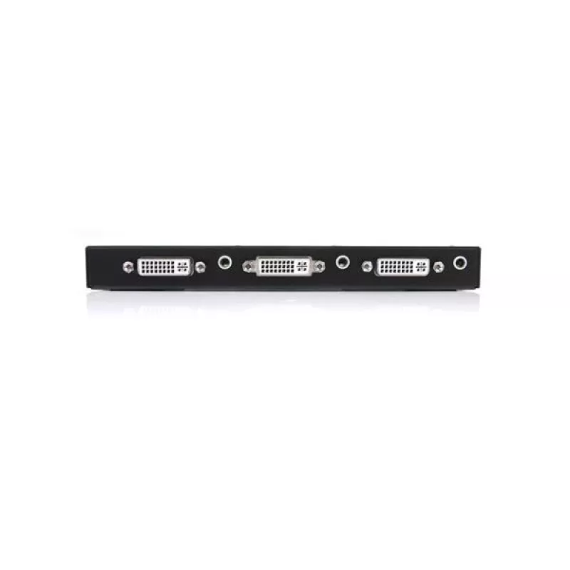 StarTech.com 2 Port DVI Video Splitter mit Audio – DVI, 2x DVI, 1920 x 1200 Pixel, Schwarz, Aluminium, 10 m