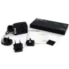 StarTech.com 2 Port DVI Video Splitter mit Audio – DVI, 2x DVI, 1920 x 1200 Pixel, Schwarz, Aluminium, 10 m