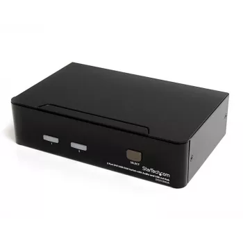 StarTech.com 2-Port DVI USB KVM-Switch mit Audio und USB 2.0 Hub