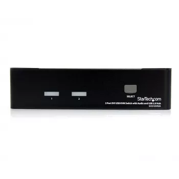 StarTech.com 2-Port DVI USB KVM-Switch mit Audio und USB 2.0 Hub