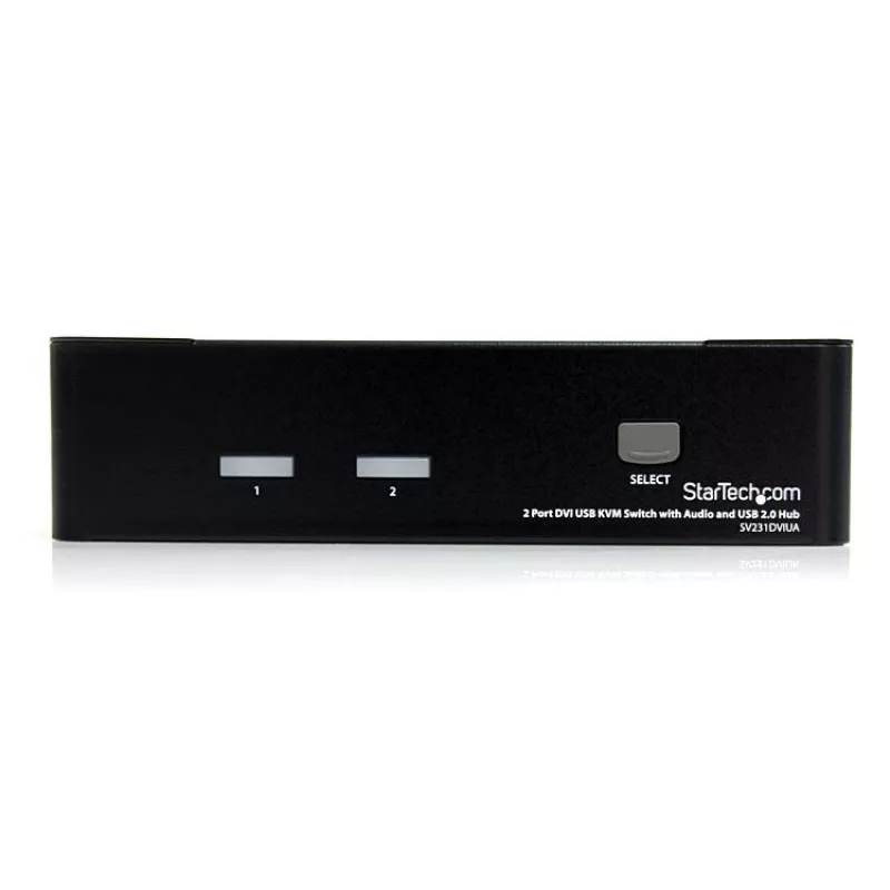 StarTech.com 2-Port DVI USB KVM-Switch mit Audio und USB 2.0 Hub