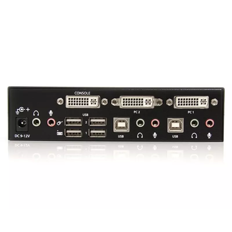 StarTech.com 2-Port DVI USB KVM-Switch mit Audio und USB 2.0 Hub