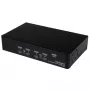 StarTech.com 4-Port USB DisplayPort KVM Switch mit Audio, 3840 x 2400 Pixel, Schwarz