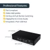 StarTech.com 4-Port USB DisplayPort KVM Switch mit Audio, 3840 x 2400 Pixel, Schwarz