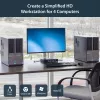 StarTech.com 4-Port USB DisplayPort KVM Switch mit Audio, 3840 x 2400 Pixel, Schwarz