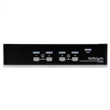 StarTech.com 4-Port 1HE Rackmount USB KVM Switch mit OSD, 1920 x 1440 Pixel, Rack-Montage, 5,4 W, 1HE, Schwarz