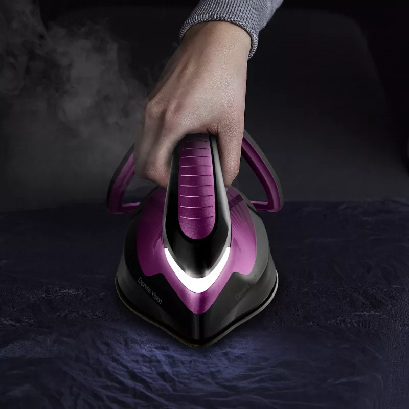 Tefal Express Vision SV8152 2800 W 1,8 l Durilium AirGlide Autoclean-Bügelsohle Violett, Schwarz