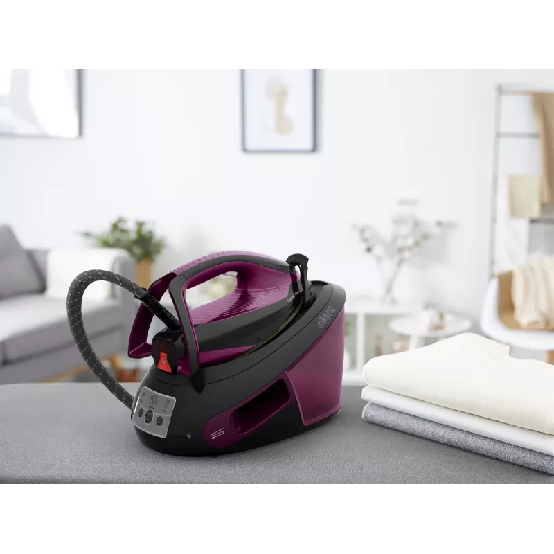 Tefal Express Vision SV8152 2800 W 1,8 l Durilium AirGlide Autoclean-Bügelsohle Violett, Schwarz