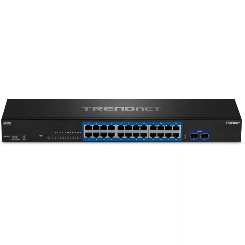 Switch Trendnet TEG-30262 v1.0R Gigabit Ethernet 24 Ports 1U Schwarz