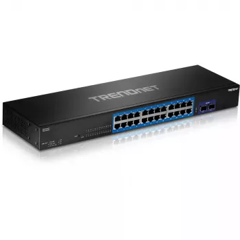 Switch Trendnet TEG-30262 v1.0R Gigabit Ethernet 24 Ports 1U Schwarz