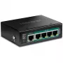 Netzwerk-Switch TRENDnet TI-B541 Unmanaged 5-Port Gigabit Ethernet (10/100/1000) mit PoE, schwarz