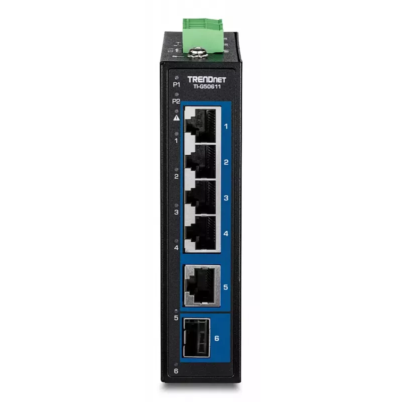Trendnet TI-G50611 Industrial Unmanaged 6-Port 2.5G Ethernet Switch mit 10G SFP-Unterstützung