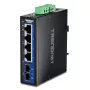 Unmanaged Gigabit Ethernet Switch TRENDnet TI-G51SC, 4x RJ-45 10/100/1000, 10 Gbit/s Kapazität, 2000 MAC, 9–60 V, wandmontierbar