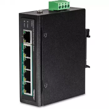 Unmanaged Switch Trendnet TI-PE50 Power over Ethernet Schwarz