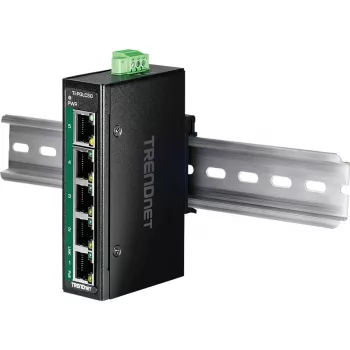 TRENDnet TI-PGLC50 Industrial Unmanaged 5-Port Gigabit Ethernet PoE+ Switch
