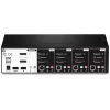 KVM-Switch Trendnet TK-440DP Schwarz Silber