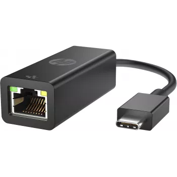 HP USB-C auf RJ45 Adapter, USB Type-C, RJ-45, Stecker, Schwarz, Business, Windows 10, Windows 7, Windows 8, Windows 8.1