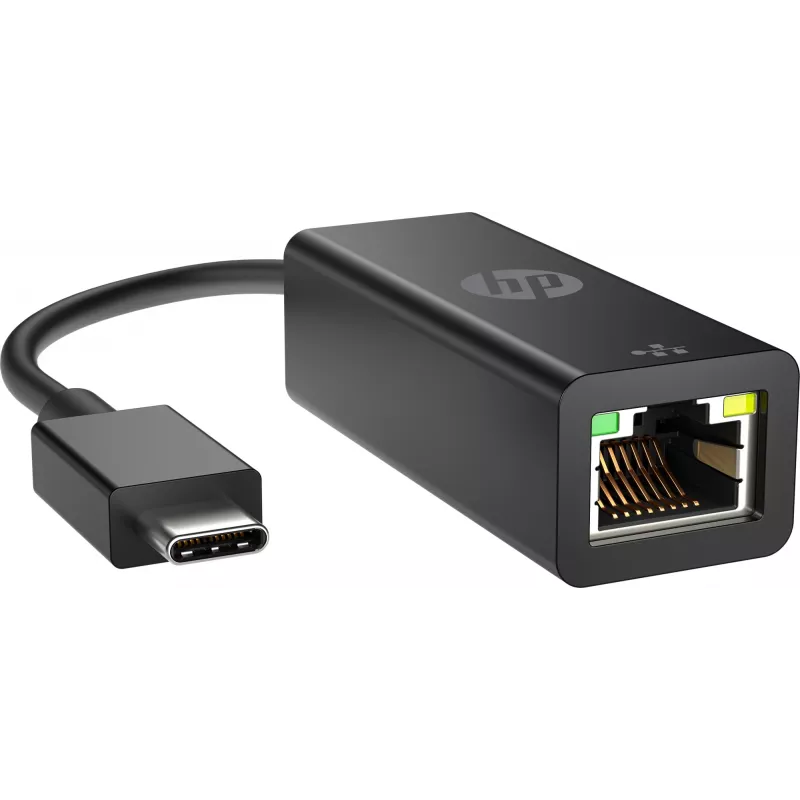 HP USB-C auf RJ45 Adapter, USB Type-C, RJ-45, Stecker, Schwarz, Business, Windows 10, Windows 7, Windows 8, Windows 8.1