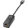 HP USB-C auf RJ45 Adapter, USB Type-C, RJ-45, Stecker, Schwarz, Business, Windows 10, Windows 7, Windows 8, Windows 8.1