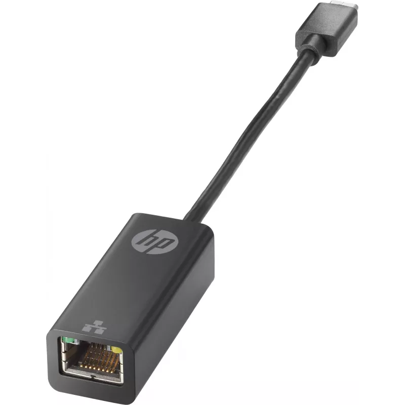 HP USB-C auf RJ45 Adapter, USB Type-C, RJ-45, Stecker, Schwarz, Business, Windows 10, Windows 7, Windows 8, Windows 8.1