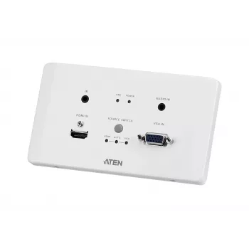 ATEN HDMI & VGA HDBaseT Transmitter mit EU-Wandplatte / PoH (4K@100m) (HDBaseT Class A)