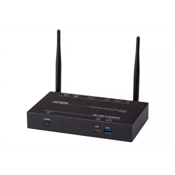 ATEN 4K Wireless Presentation Switch Desktop Schwarz HDMI VGA Wi-Fi 5