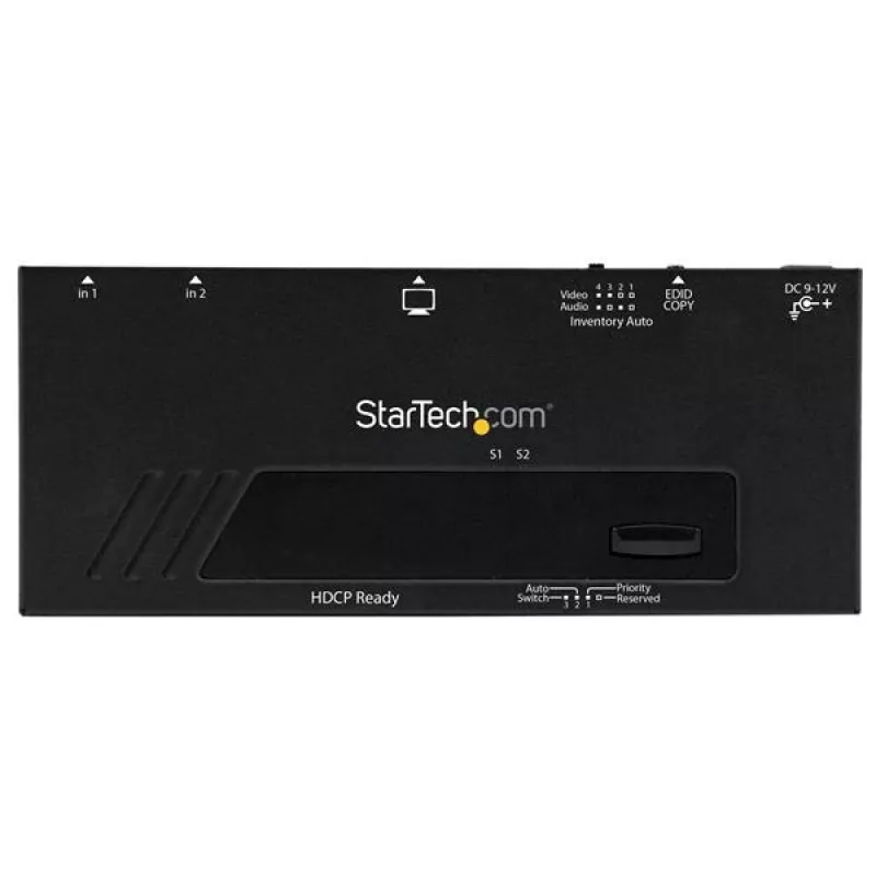 StarTech.com 2-Port HDMI Switch mit automatischer und priorisierter Umschaltung - 1080p