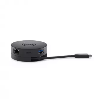 DELL DA300 Kabelgebundener USB 3.2 Gen 2 (3.1 Gen 2) Type-C Schwarz