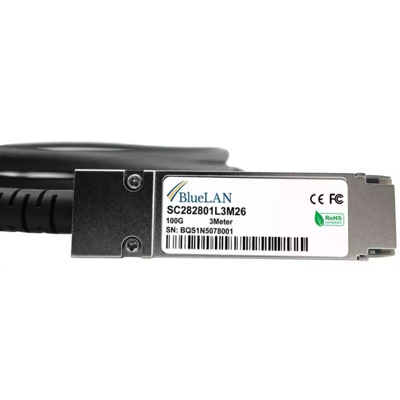 BlueOptics X66211A-1-BL InfiniBand/Glasfaserkabel 1 m QSFP28 Schwarz