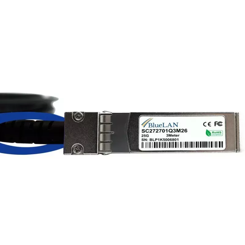 BlueOptics XXVDACBL1M-BL InfiniBand-Glasfaserkabel 1m SFP28 Stecker
